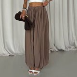 Purpdrank   Autumn New Women's High Waist Drawstring Wide Leg Pants Loose Casual Palazzo Pants Comfy Loungewear Trousers