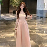 Purpdrank  Sweet Bow Waist-hugging Suspender Temperament New Summer Slim Dress