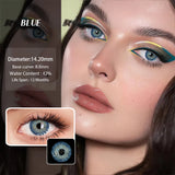 Purpdrank  NEW Colored Contact Lenses Big Eyes Lens Blue Eye 14.5mm Contacts Lens Green Lens Beauty Women Makeups Lens Health Care