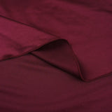 Purpdrank  Women's Elegant Burgundy Satin One Shoulder Bodycon Maxi Dress Ruched High Slit Formal Party Dress