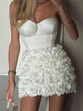 Purpdrank  Sexy backless corset white mini summer dress women bodycon short prom party dresses woman elegant birthday evening dress vestido