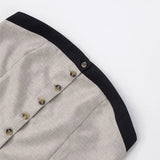 Purpdrank  Patchwork Sexy Strapless Single Breasted Women Maxi Dress Apricot Backless Dress Femme Summer Loose Casual Streetwear