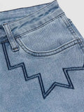 Purpdrank  Women High Waist Wide Leg Pants Hole Straight Pants Long Jeans Casual Trendy Trousers Autumn Winter New Denim Trousers