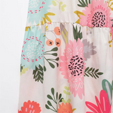 Purpdrank  Summer New Women's Fashion and Elegance Slim Fit Versatile Printed Embroidered Square Neck Dress