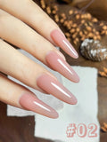 Purpdrank  10ML 6-Color God Girl Nail Polish Gel Nude Pink Glitter Gel Varnish Soak Off UV/LED Gel Polish For Manicure Home Salon DIY