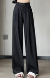 Purpdrank  Vintage Thin Denim Loose Women's Wide Leg Pant 2025 New High Waist Button Straight Casual Full Length Trousers Female