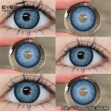 Purpdrank  Colored Contact Lenses for Eyes 2pcs Soft Black Lens Eye Fashion Blue Beauty Pupils Gray Contact Brown Eyes Makeup Lens