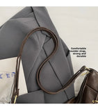 Purpdrank  Retro Large Capaci Tote Bag Women's Spring 2025 Faionable Casual Bapa Handbag Soft PU Leather Single oulder Strap