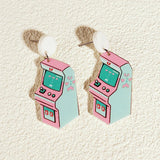 Earrings For Women Girls Hip Hop Cute Exaggeration Special Creativity Jewelry Game Controller Rubik's Cube Arcade Roller Skating