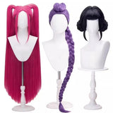 Purpdrank  Black Golden Rumi Zoey Mira Cosplay , Costume Wig Girls Suit Child Halloween Party Role Playing Outfit