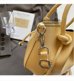 Purpdrank  Luxury Fold Drawstring Bucket Bag Korean Style PU Leather Crossbody Bag Simple Design with Inner Bag Women Satchels for Women