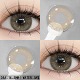 Purpdrank  1pair Gray Color Contact Lenses For Eyes Colored Lenses Blue Lenses Natural Colorful Brown Contact Lenses Yearly Use