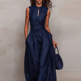 Purpdrank  Summer Vacation Striped Pint Jumpsuits Woman Elegant O Neck Off Shoulder Hollow Rompers Spring High Waist Pockets Loose Overalls