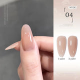 Purpdrank  10ML 6-Color God Girl Nail Polish Gel Nude Pink Glitter Gel Varnish Soak Off UV/LED Gel Polish For Manicure Home Salon DIY