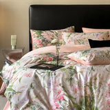 Purpdrank  100% Egyptian Cotton Flowers Print Luxury Bedding Set Single Double Queen King Size Duvet Cover Flat/Fitted Bed Sheet Pillowcase