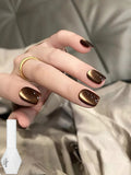 Purpdrank  Brown Gold Cat Magnetic Eye Gel Polish 10ml Autumn Water Light Magnet Crystal Soak Off Nail Art Varnish Manicure