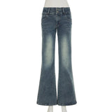 Purpdrank  Y2K Streetwear Low-Waisted Jeans Women Korean Fashion Slimming Denim Flares Pants Spring Summer Sexy Wide Leg Trousers