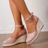 Purpdrank  15 Colors Big Size 43 Summer Bohemian Espadrilles Sandals Women Beach Vacation Shoes Comfy Walk High Heels Wedges Sandals