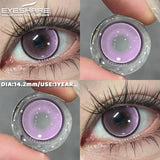 Purpdrank  1 Pair Colorful Contact Lenses for Eyes Fashion Gray Eye Contacts Blue Eye Lenses Green Lenses Yearly Brown Eye Lenses