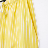 Purpdrank  Summer New Women's Fashion and Elegance Casual Loose Versatile Stripe Print Tie up Waist Straight Leg Pants