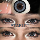 Purpdrank  Black Lenses Natural Contacts Large Diameter Lens with Myopia New Arrival Gray Pupils Yearly Beauty Cosmetic Big Eye