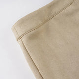 Purpdrank  Vintage Low Waist Solid All Match Slight Strech A-line Floor-Length Skirts