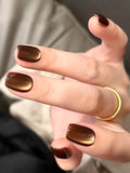 Purpdrank  Brown Gold Cat Magnetic Eye Gel Polish 10ml Autumn Water Light Magnet Crystal Soak Off Nail Art Varnish Manicure