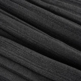 Purpdrank  Autumn Sweet U Neck Long Sleeve Lace Patchwork Slim Waist Single Breasted Knitted Pullover