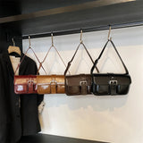Purpdrank  Retro Women Bags Belt Buckle Design Single Shoulder Bag Flap Shape Pure Color Casual Street Underarm Satchels Latest
