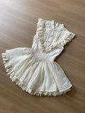 Purpdrank  Sweet Vintage White Lace Women Dress Y2k Sleeveless Embroidery Slim Princess Summer Dress Harajuku Female Retro Party Outfit New