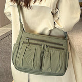 Purpdrank  Creative Large Capacity Shoulder Bags Casual Vintage Crossbody Bags Multifunction Simple Messenger Bag Women Men