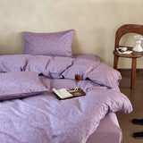 Purpdrank  New 100% Cotton Floral Print Bedding Sets Cozy Skin Friendly Soft Comforter Set Naked Sleeping Textile Supplies for All Seasons