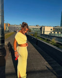 Purpdrank  Summer Women Sexy Hollow Out Butter Yellow Long Dress V-neck Backless Beaded decoration Vestidos Female Vacation Robes