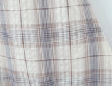 Purpdrank  Sexy Front Open Buttons Plaid Spliced Lace Tie Bow Halter V Collar Mini Dress Women No Back Backless A-line Short Dresses Robe