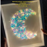 Purpdrank  DIY Nightlight Desktop Decoration Handmade Crystal Photo Crative Ornaments Frame Valentine's Day Christmas New Year Birhday Gift