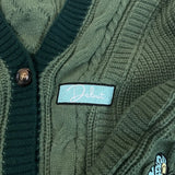 Purpdrank  Christmas Tree Women Cardigan Autumn Winter Knitted Cardigans with Star Embroidery Holiday Sweater Folklore Tops Christmas Gift