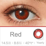 Purpdrank  Colorful Cosplay Contact Lenses Eye Lenses Multicolored Red Lenses For Eyes Halloween Contact Lens Beauty Pupils