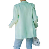 Purpdrank  European And American Style Autumn Winter Long Sleeve OL Slim Fit Suit Coat Women's Professional Business Fashion Outerwear