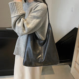 Purpdrank  Fashion Women Tote Bag Set 2-IN-1 Soft PU Leather Pure Color Large Capacity Shoulder Shopper Totes With Small Pockets 2025
