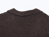 Purpdrank  European-style new women's fashionable, versatile, elegant, slimming knitted blazer with jeweled buttons.