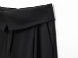 Purpdrank  European and American style autumn new women's casual temperament simple fashion loose rolled waist pants