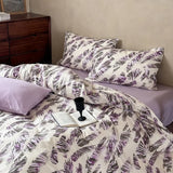 Purpdrank  New 100% Cotton Floral Print Bedding Sets Cozy Skin Friendly Soft Comforter Set Naked Sleeping Textile Supplies for All Seasons