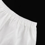 Purpdrank  Spring/summer 2025 Cotton Casual Suit Women's Solid Color Sleeveless Loose Suspender Top and Shorts Two-piece Suit
