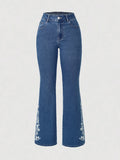 Purpdrank  Women High Waist Wide Leg Pants Hole Straight Pants Long Jeans Casual Trendy Trousers 2026 Spring Autumn New Denim Trousers