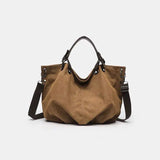 Purpdrank  Commuting Hand-held Shoulder Crossbody Large Capacity Casual Retro Bags Canvas Tote Women's Bag