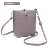 Purpdrank  New Women's Buet Bag Top Layer Cowhide Leather Satchel Single oulder Crossbody Bag Litchi ain  Small Bag