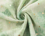 Purpdrank  Sexy Light Green Tie dye Print bronzing Ruffles Strap Sling Dress Summer Woman Tie Bow Sashes Midi Dresses Holiday Robe Summer