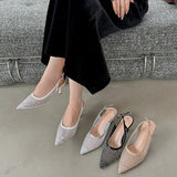 Purpdrank  Female Sandal High Heels Fashion Womens Shoes Girls Pointed High-heeled Luxury New Clear Lace Laces Comfort Stiletto