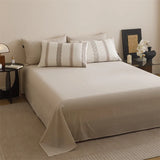 Purpdrank  New Class Duvet Cover Knitted Cotton Printing Small Fresh King Size Queen Size Set Bed Sheet Bed Hat 4Pcs Set