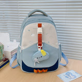 Purpdrank  Fashion Cute Backpack Lightweight Large Capacity School Bag Nylon Material Waterproof School Backpack for Boy Gril
